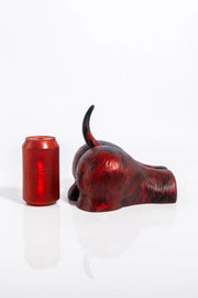 A product photo of a dog fleshlight taken from the side.