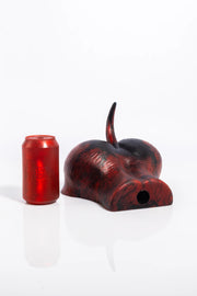 A product photo of a dog fleshlight taken from a front angle.